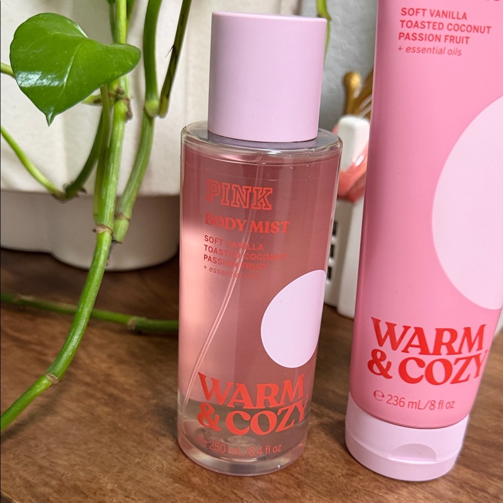 PINK Victoria's Secret Warm & Cozy Pink Body Lotion and Mist - Picture 3 of 5